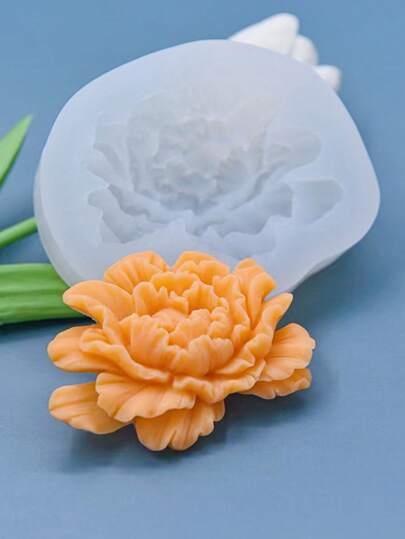 硅胶模具用于制作小花向日葵玫瑰栀子花香薰蜡烛和菊花形吊坠装饰