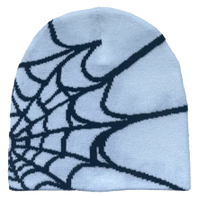 1pc Unisex Multi-Color Spider Web Knit Hat, Fashion Versatile Jacquard Beanie, Warm Hat For Winter, Suitable For Casual, Street, Outdoor Sports, Y2K Style - Spider Web - View 7