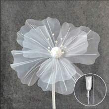 رمضان زينة رمضان زهور الخشخاش الحريرية الاصطناعية للعرض ، ترتيب الزهور للديكور المنزلي والخارجي، ديكور كبير، عيد الحب، هدية