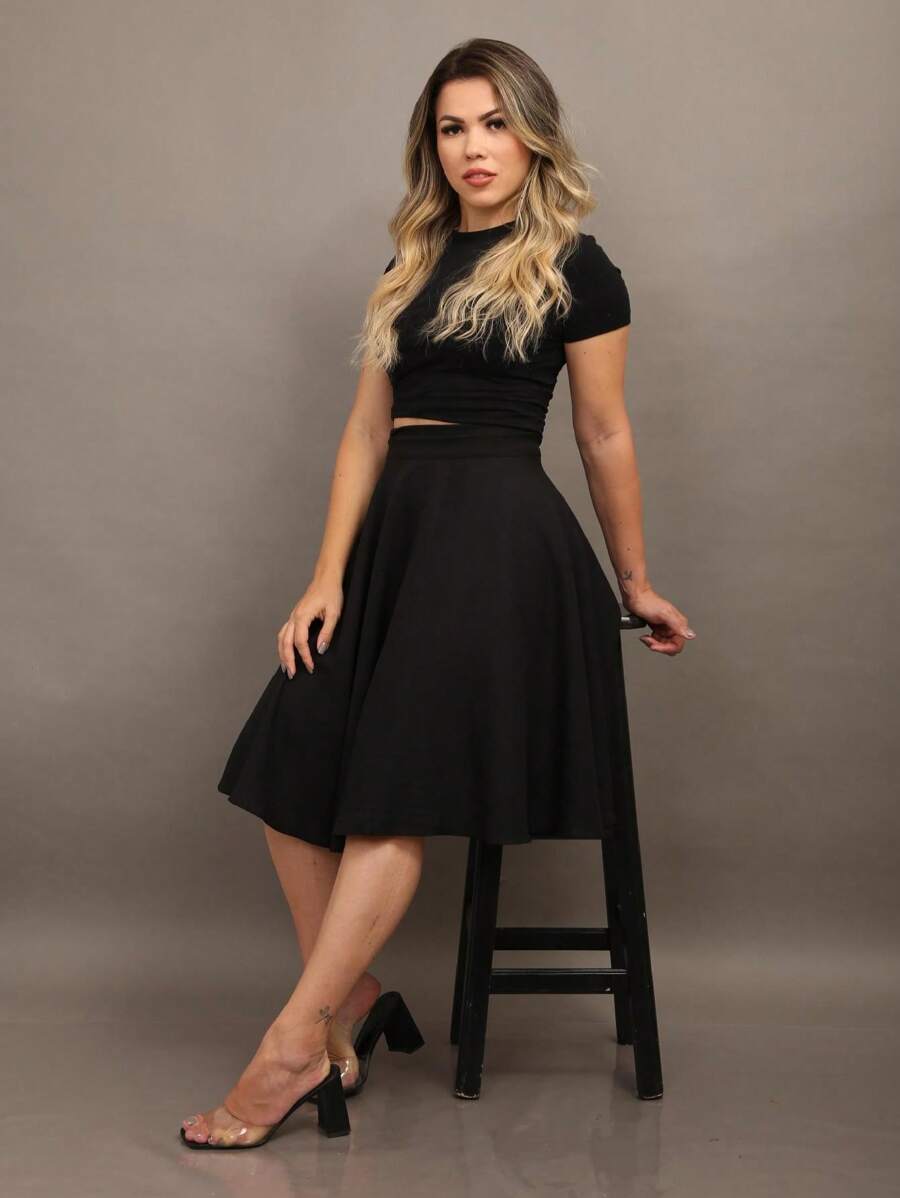 Women Skirts - màu đen - Xem 1