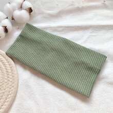 1/5 件女式复古纯色简约百搭针织头带，适合运动、健身和日常佩戴发带头巾头带吸汗带，发带秋冬发饰女士度假装女士 - 彩色 - 查看 14