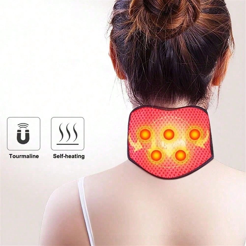 1PCS Black SelfHeating Neck Pad Adjustable Heating Neck Support Mesh