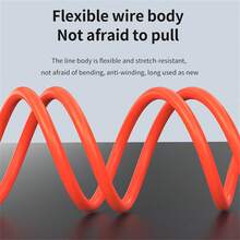 NADODO USB C 转 HDMI 线 4K@30Hz Thunderbolt 3 转 HDMI 适配器 6 英尺 Type C 公头转 HDMI 公头转换器 PVC 兼容 USB Type C 转 HDMI 线适用于 Chromebook、电视 - 耐用不易破碎的硅胶 - 橘色 - 查看 9