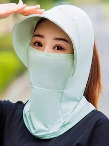 1 Stück Sommer Neues Viskose Sonnenschutz Gesicht-maske, Leichtes Atmungsaktives Tragbares Brillen Uv-schutzatmungsaktiver Golf Sonnenschutz Gesichtsmaske Für Männer Und Frauen - Eisseidenhals- Und Gesichtsschutz Für Sommersportartensommer Einzelstück Schal Großer Rand Sonnenhut Sonnenschirm Gesichtsbedeckung Abnehmbare Gesichtsmaske Sonnenhut Frauen Hut, Feder Sommer Gesichtsschutz Sonnenhut, Fahren Großer Rand Schnell Trocknender Stoff Sonnenschutz Hut Bleiben Sie Kühl Und Stylisch: Sommer Dekor Eimerhut Mit Mesh-hohlraum Breite Krempe Sonnenschirm Neuer Sonnenschutz Hut Frauen Maske Radfahren Outdoor Sonnenhut Strandhut, Uv-schutz Bindung Pferdeschwanz Eis Gefühl Sonnenschirm Hut, Frauen Sommer Radfahren Gesichtsmaske Outdoor Sonnenschutz Sonnenhut