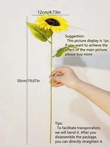 4Pcs Artificial Sunflower Bouquet Yellow Artificial Flowers Retro Fake Silk Sunflower Bulk Long Stem Simulation Bouquet For Home Decor, DIY Wedding Decor, Garden Outdoor Party Holiday Gift Decoration, Valentine Day, Gift Gifts Birthday Graduation