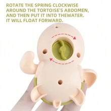 Juguete de tortuga de baño para niños, niños y niñas - Juguete Montessori para bebés y niños pequeños, adorable tortuga de cuerda que nada en el agua, juego de agua de plástico, juguete sensorial coordinado, adecuado como regalo de cumpleaños, Día del Niño, San Valentín, Pascua, Navidad - No se necesitan baterías - Multicolor - Ver 4