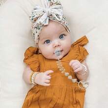 4入組嬰兒矽膠奶嘴鏈，柔軟彈性適用於汽車座椅玩具鏈，牙膜鏈，高腳椅鏈，嬰兒車配件鏈，混色4色 - 粉色 - 查看 7