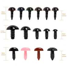 636pcs Plastic Safety Eyes And Noses, Craft Doll Eyes And Bear Nose With Gaskets, Suitable For DIY Crafts, Crochet Dolls And Stuffed Animals (Multiple Sizes)