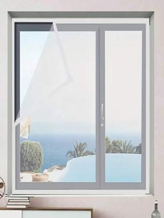 1 Set Encrypted Window Screen Anti-Mosquito Self-Adhesive Window Screen Suitable For Living Room, Bedroom, Kitchen, Bathroom, Home Decor, Room Decor