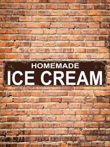 1pc Decor Aluminum Sign Homemade Ice Cream Sign - Kitchen Rustic Custom Metal Street Sign Or Door Name Plate Plaque 40x10cm - A2 - View 3
