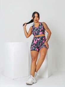 SHOWOFF Women Sports Sets - Ngụy trang - Xem 4