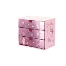 Miniso Sanrio Characters My Melody Multi-Drawer Storage Unit, Easy-Pull Drawers & Lightweight Build, Adorable Hello Kitty/Melody Design, Suitable For Dressers, Dorms & Travel Organization (1PC) - Pink - View 2