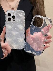 Luxury Diamond Glitter Transparent Silicone Case For IPhone16 16 15 14 13 12 11 Pro Max Quality Flash Clear Shockproof Bumper Cover