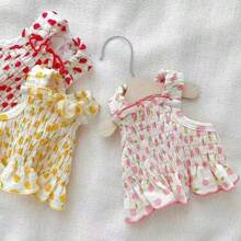 貓衣服,寵物狗衣服,夏季狗裝,公主狗背心裙,可愛狗衣服 - 黃色 - 查看 1