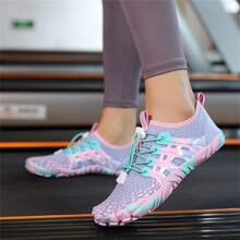 GNVA Summer And Versatile Women's Outdoor Sports Shoes For Couples Hiking And Water Activities, With Camouflage Design And Lightweight Comfort. The Sole Is In Camouflage (Asymmetric Color Pattern).