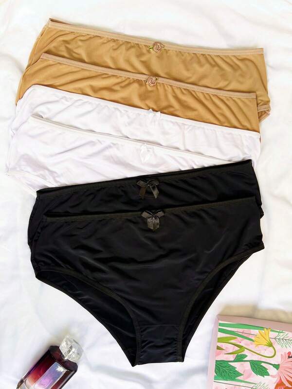 kit 6 Calcinhas calçolas plus size em microfibra