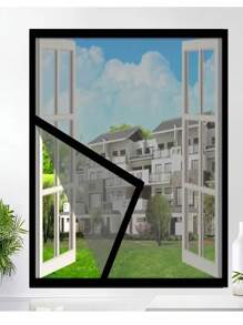 1 Set Window Screen Mesh, Self-Installed Window Screen, With Hook & Loop Tape, Self-Adhesive Anti-Mosquito And Insect-Resistant Window Screen, Sliding Window Invisible Screen Mesh