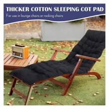 4 Pcs Outdoor Camping Cot Pads Mattress Cot Mattress Topper Lightweight Foldable Sleeping Camping Cot Pad Thicker Cotton Sleeping Cot Pad For Adults Camping Cots, Outdoor And Indoor, Black - 彩色 - 查看 5
