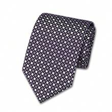 1入組經典條紋印花男士領帶，9.5cm寬，適合節日、婚禮和工作 - 彩色 - 查看 28