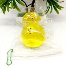 6cm減壓麥芽糖壓縮球,有蜜蜂設計,易攜帶,適合在辦公室,教室或其他任何地方使用 - 黃色 - 查看 5