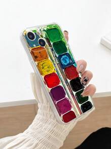 Paint Box Phone Case Compatible With IPhone 15 Pro Max, 14, 13, 12, 11 Pro Max, Xs, X, Xr, Se2, 7, 8plus Samsung S23, S22, S21, S20 Fe, Whole Package Color Painting - Multicolor - View 3