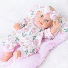 12 英寸婴儿娃娃柔软硅胶逼真重生娃娃，可陪伴、睡觉、安抚 - 彩色 - 查看 18