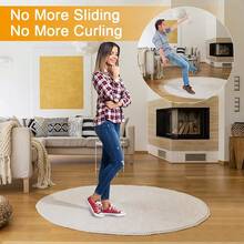 Rug Grippers For Rug Pad,Non Slip For Hardwood Floors,Kitchen,Carpet Anti Slip Rug Grippers For Area Rugs 4Pcs - Multicolor - View 3