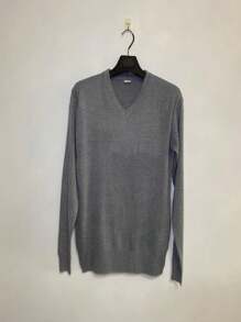 Men Sweaters - 淺灰色 - 查看 1