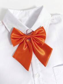 1pc Unisex Solid Color Bow Tie, Suit Necktie, Uniform Tie, Campus/Formal Wear Accessory, Back To School Season - Multicolor - View 5