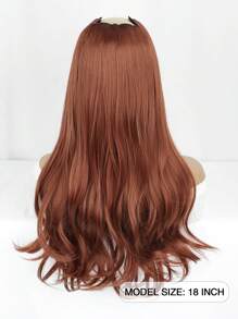 Clip In Hair Extensions Thick Long Straight Hair Extensions Upgrade Soft Lace Weft Lightweight 7PCS Layered Hair Extensions 18Inch For Women(Auburn) - Dirty Orange - View 6