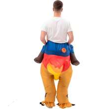 成人充气恐龙服装，霸王龙服装，男女充气服装，骑乘式恐龙服装，趣味恐龙服装，圣诞节万圣节充气服装 - 騎乘迅猛龍 - 查看 7