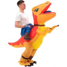 成人充气恐龙服装，霸王龙服装，男女充气服装，骑乘式恐龙服装，趣味恐龙服装，圣诞节万圣节充气服装 - 騎乘迅猛龍 - 查看 5