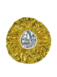 1 pièce Bonnet thermique en feuille d'aluminium, bonnet de douche, bonnet réutilisable pour coloration et traitement capillaire à domicile ou au salon. Accessoires et produits capillaires pour salon de coiffure, essentiels de beauté et de voyage, rentrée scolaire, vacances, accessoires capillaires pour femmes