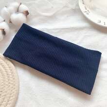 1/5 件女式复古纯色简约百搭针织头带，适合运动、健身和日常佩戴发带头巾头带吸汗带，发带秋冬发饰女士度假装女士 - 彩色 - 查看 15