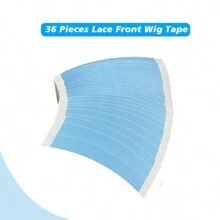 72入組蕾絲假髮胶帶，雙面防水蕾絲假髮粘劑，適用於蕾絲前假髮、假髮、髮片，結合蠟棒和邊緣控制蠟之假髮帶 - 72pieces - 查看 6