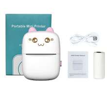 Mini Pocket Printer, Smart Pocket Thermal Printer, Portable Sticker Printer, For Journal/Diy Scrapbook/Travel/Note/Checklist/Label/Memo, Children's Ticket Printer, Compatible With Ios And Android - C9 Mini Printer White Powder - View 9