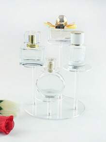 1pc Multi-Functional Acrylic Perfume Display Stand For Square/Round Figure Models, Perfume Bottles Or Jewelry Storage Organizer - Clear - View 5