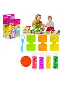 Brinquedo Massinhas Modelar Infantil Divertida  Forminhas - Rosa Bebê - Visão 4