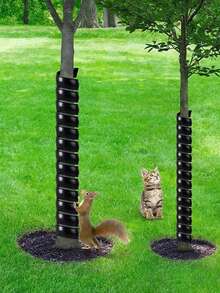 Tree Trunk Protector - Plastic Spiral Tree Guard Wrap - Protect Seedlings And Plants From Deer, Rabbits, Cats, Rodents And Lawn Mower, Tree Bark Protection Pipe - Multicolor - View 4