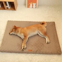 1pc Short Plush Removable & Washable Pet Bed Mat, With Wavy Sponge Filling & High Rebound, Suitable For Small & Medium Dogs And Cats In All Seasons - Multicolor - View 4