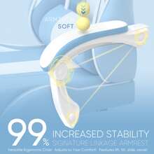 Gaming Chairs - Baby Blue - View 6