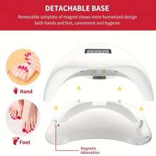 1pc LED Nail Lamp, Nail Dryer Gel Curing LED UV Light, With 4 Timers Automatic Sensor LCD Display Professional Nail Art Tool, Accessories For Fingernail Toenail Salon