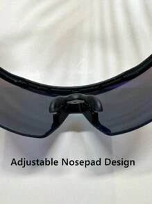 015068863-0003-YG90562 1 Pc Men's Dye Printed 12-Layer Vacuum Electroplating Coating Extra Large Size Ultralight Multi-Color Tie-Dye Cycling Outdoor Windproof UV Protection Casual Sunglasses With TR90 Silicone Non-Slip Rubber Nose Pads