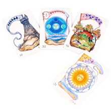 Lenormand 神谕卡，带含义卡，便携尺寸算命游戏、棋盘游戏、纸牌游戏、算命卡、互动游戏、派对游戏、节日游戏创意小礼物、家庭聚会游戏卡、趣味棋盘游戏、派对游戏、游戏礼物、家庭聚会娱乐纸牌游戏、朋友聚会纸牌棋盘游戏、节日旅行娱乐游戏、情侣纸牌棋盘游戏 - Lenormand Oracle - 查看 5
