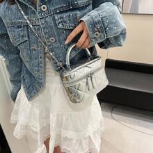 Embroidery Thread Chain Lady Handbag Crossbody Bag