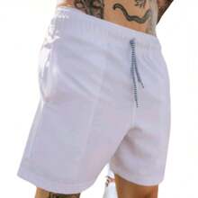 Men Shorts - 藏蓝色 - 查看 2