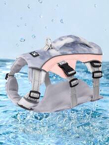 Thoáng khí Thú cưng Ngực Và Trở lại Harness , Chống cháy nổ , Chống sốc Và Phản chiếu , Áo vest Phong cách Xích chó Đến Ngăn chặn Thoát khỏi In Mùa Xuân Và Mùa hè - Hồng - Xem 1