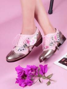 SHEIN ZAPATOS MOCASINES DAMA DE PISO OXFORDS DE MUJER - Rosa vieja - Ver 2
