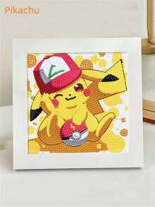 1 Pezzo Kit Di Pittura A Diamante Fai Da Te Con Cartoni Animati Per Bambini, Mosaico Completo Con Forellino Di Diamante, Regalo Di Artigianato A Strass Per Ragazzi E Ragazze