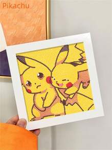 1 Pezzo Kit Di Pittura A Diamante Fai Da Te Con Cartoni Animati Per Bambini, Mosaico Completo Con Forellino Di Diamante, Regalo Di Artigianato A Strass Per Ragazzi E Ragazze